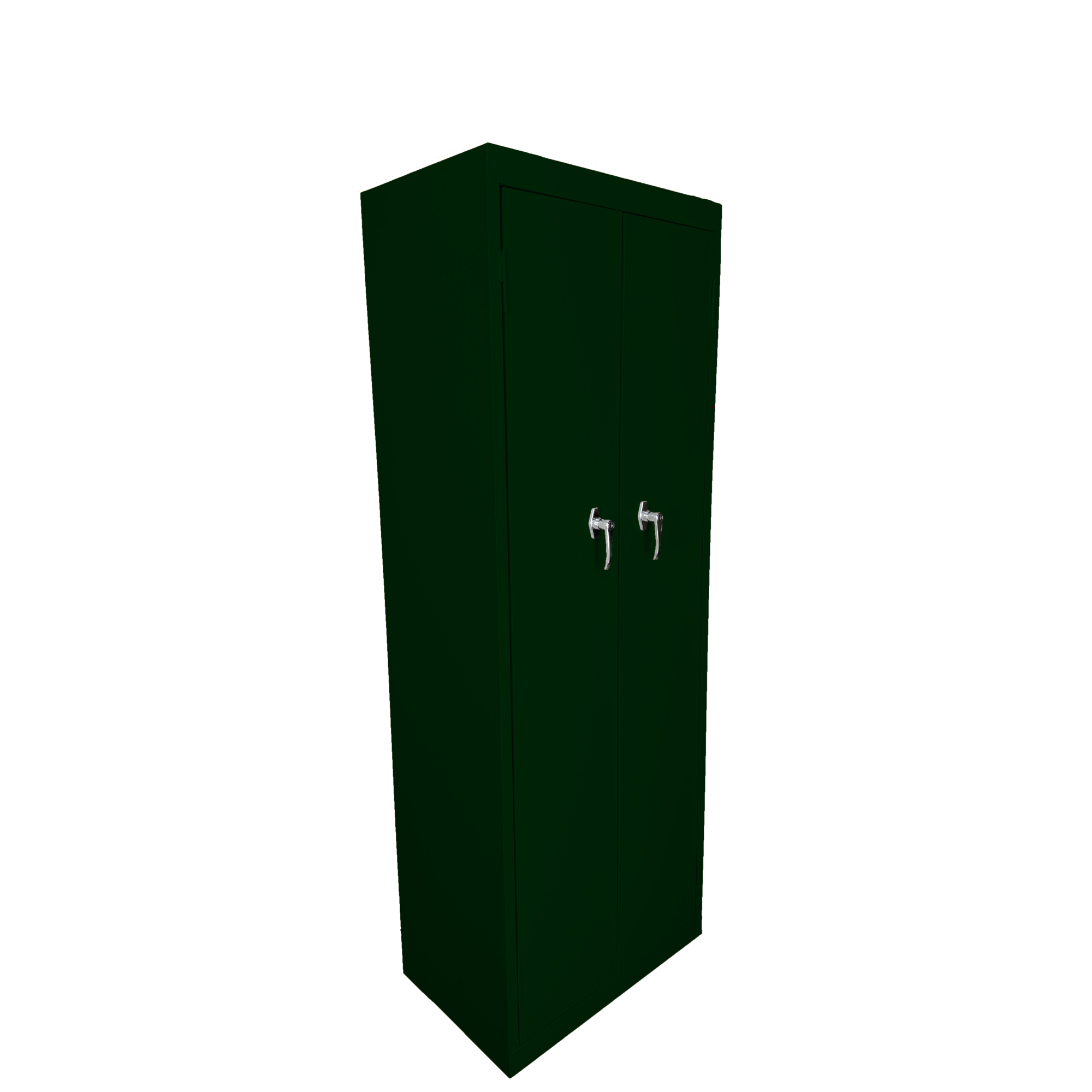 Steel Cabinets USA Utility Cabinet — 24in. x 15in. x 66in., Basic Storage, Fixed Shelves, Hunter Green, Model# FS-246-H GRN